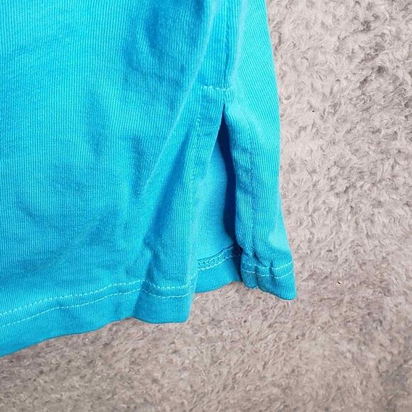 Lands End Shift Dress Women's Plus Size 3X Blue Aqua Sleeveless Mini - Picture 5 of 9